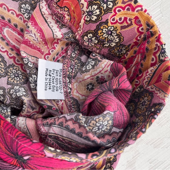 Johnny Was Silk Lioness Easy Pull on Pants Elastic Waist Size XL - Picture 5 of 10